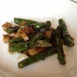中国飯店 富麗華 - 豚肉とインゲンの黒オリーブ炒め