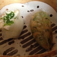中国飯店 富麗華 - 点心３種盛合わせ（野菜の蒸し餃子、豆腐の蒸し餃子）
