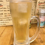 つるつる本舗 - ドリンク写真:緑茶ハイ390円