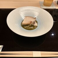 鮨 ます田 - 鮑 with 肝
