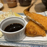 吟醸マグロ - アジフライ