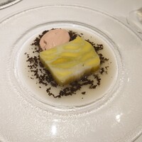 ルメルシマン オカモト - ポワロー葱のテリーヌ地鶏レバームース とトリュフのヴィネグレット
