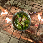 佐々木水産 - 料理写真:真ダコとブロッコリーの和風アヒージョ