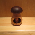 神保町 傳 - 御主人がフランスで手に入れたきのこのクルミ割り。