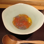 神保町 傳 - すいかに見たてた一品。