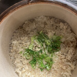 赤坂 菊乃井 - 昼懐石１５７３０円。甘鯛御飯。甘鯛の旨味が全体に回り、とーっても美味しい〆御飯です（╹◡╹）（╹◡╹）