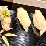 鮨榮 - あじ、いかみみ、ボタンエビ