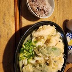 memboumiyake - 冷やとりてんぶっかけ大　十穀米(無料)