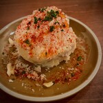 バル デ オピンチョ - とろっとろ半熟卵＋角切りベーコン＋ポテサラ！