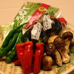 Koudaiji Hashiba - 当店では契約農家で栽培された伝統の「京野菜」を多く使用しております。