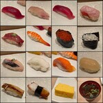 Sushiya No Kampachi - 【ランチ】綾にぎり（15種）