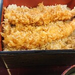 おそば高砂家 - 天丼のアップ