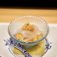 すし大作 - 雲丹ご飯と富山白エビ