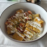 Il Re di Girgenti - ②パッケリ(パスタ)と赤海老　ピスタチオとブラータ19€