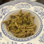 Locanda dei Poeti - ②シチリアンピスタチオブジアータ(ねじれパスタ)12€