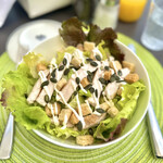 Locanda Nerello - ②シチリア地鶏とシチリアチーズフォンデュサラダ　カボチャの種25€