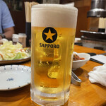 yakinikuhorumommansen - やっぱり焼肉には生ビールよね！？