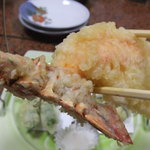 民宿　はぎわら - 伊勢海老の天婦羅　殻も食べれます。