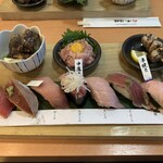 Sushi Yuukan - 生マグロ10種盛り1,600円（税込1,760円）