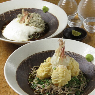 夏季限定！冷たいぶっかけ蕎麦