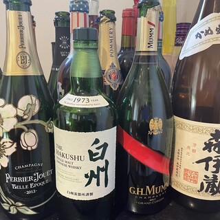 尽享葡萄酒和日本酒的完美结合。也可以为您介绍对戒