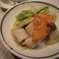 翆陽 エクシブ箱根離宮 - 帆立貝柱とアスパラのあっさり炒め