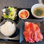 Jukusei Yakiniku Ichiban - カルビ・やわらかハラミランチ（1.5倍）