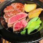 Japanese black beef fillet Steak Teppan-yaki