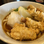 麺花　ゆうしょう - とり天ぶっかけうどん　冷