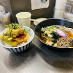 Genki an - 蕎麦と天丼のセット