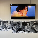 韓国チキン ケイチキン - 素敵な❤️ 店内の壁… ＢＴＳの壁画‼️