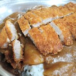 カレーショップ インデアン - 野菜インデアンルー、カツあと乗せ