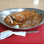 カレーショップ インデアン - 野菜インデアンルー、カツあと乗せ