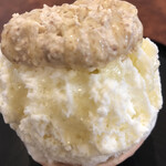 こひる庵 - 本日の味見氷♡ハニーアーモンドクリーム♡