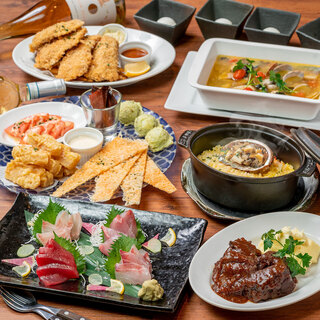 Dishes that make use of delicious fresh fish and seasonal vegetables that Kanagawa is proud of.