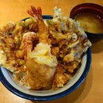 天丼てんや 千葉シーワン店 - 夏天丼＋まいたけ(2013/08/21撮影)