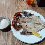 ナカガワ☆スエ食堂 - 金目鯛開き&大根おろし