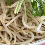 ラーメン もっけだの - 2023.6限定『トマトチーズつけ麺ニンニク野菜マシマシ』の野菜