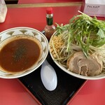 ラーメン もっけだの - 2023.6限定『トマトチーズつけ麺ニンニク野菜マシマシ』