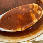 ラーメン もっけだの - 2023.6限定『トマトチーズつけ麺ニンニク野菜マシマシ』のつけ汁