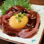 吉蔵 - 馬肉ユッケ　¥1,080