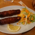 チャド - シークカバブちょっと焦げてるがスパイシー