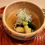 馬車道 大かわ - 太刀魚の蓮蒸し