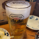 串カツおばんざい小力 - 生ビールはアサヒスーパードライ