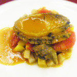 ダイナープレヤデス - アワビの低温調理　トリュフとマロン添え 