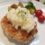 キッチン ブルー グローブ - 反対側から