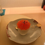 小料理 つむぎ - 自家製クリームチーズ豆腐いくらのせ