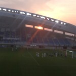 ベスト電器スタジアム - 前半終了間際！