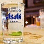 Musashiya Saketen - コップに並々の焼酎、2杯はイケます(^_^)v