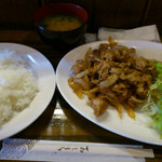 ビーフシチューとハンバーグステーキのお店 BUN吉 - 豚しょうが焼き